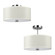 Dayna Shade Pendants Two Light Semi-Flush Convertible Pendant in Brushed Nickel (454|77262-962)