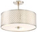 Dots Three Light Semi Flush Mount in Brushed Nickel (42|P1267-084)