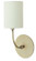 Scatchard One Light Wall Sconce in Oatmeal and Antique Brass (30|GS775-ABOT)