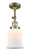Franklin Restoration LED Semi-Flush Mount in Antique Brass (405|201F-AB-G181-LED)