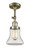Franklin Restoration One Light Semi-Flush Mount in Antique Brass (405|201F-AB-G192)