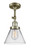 Franklin Restoration LED Semi-Flush Mount in Antique Brass (405|201F-AB-G42-LED)