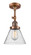 Franklin Restoration One Light Semi-Flush Mount in Antique Copper (405|201F-AC-G44)