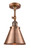 Franklin Restoration LED Semi-Flush Mount in Antique Copper (405|201F-AC-M13-AC-LED)