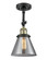 Franklin Restoration LED Semi-Flush Mount in Black Antique Brass (405|201F-BAB-G43-LED)