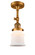 Franklin Restoration LED Semi-Flush Mount in Brushed Brass (405|201F-BB-G181S-LED)