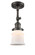 Franklin Restoration One Light Semi-Flush Mount in Oil Rubbed Bronze (405|201F-OB-G181S)