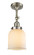 Franklin Restoration LED Semi-Flush Mount in Brushed Satin Nickel (405|201F-SN-G51-LED)