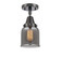 Caden One Light Semi-Flush Mount in Matte Black (405|447-1C-BK-G53)