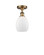 Ballston One Light Semi-Flush Mount in Brushed Brass (405|516-1C-BB-G81)