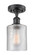 Ballston LED Semi-Flush Mount in Matte Black (405|516-1C-BK-G112-LED)