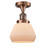 Franklin Restoration One Light Semi-Flush Mount in Antique Copper (405|517-1CH-AC-G171)