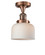 Franklin Restoration LED Semi-Flush Mount in Antique Copper (405|517-1CH-AC-G71-LED)