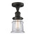 Franklin Restoration One Light Semi-Flush Mount in Oil Rubbed Bronze (405|517-1CH-OB-G182S)