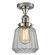 Franklin Restoration One Light Semi-Flush Mount in Polished Nickel (405|517-1CH-PN-G142)