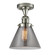 Franklin Restoration One Light Semi-Flush Mount in Polished Nickel (405|517-1CH-PN-G43)