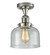 Franklin Restoration One Light Semi-Flush Mount in Polished Nickel (405|517-1CH-PN-G74)