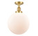 Franklin Restoration One Light Semi-Flush Mount in Satin Gold (405|517-1CH-SG-G201-12)