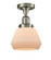 Franklin Restoration One Light Semi-Flush Mount in Brushed Satin Nickel (405|517-1CH-SN-G171)