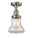 Franklin Restoration One Light Semi-Flush Mount in Brushed Satin Nickel (405|517-1CH-SN-G192)