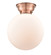 Franklin Restoration One Light Flush Mount in Antique Copper (405|623-1F-AC-G201-12)