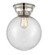 Franklin Restoration LED Flush Mount in Polished Nickel (405|623-1F-PN-G204-10-LED)