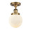 Ballston Urban One Light Semi-Flush Mount in Brushed Brass (405|916-1C-BB-G201-6)
