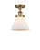Ballston Urban One Light Semi-Flush Mount in Brushed Brass (405|916-1C-BB-G41)