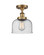 Ballston Urban One Light Semi-Flush Mount in Brushed Brass (405|916-1C-BB-G74)