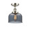 Ballston Urban One Light Semi-Flush Mount in Polished Nickel (405|916-1C-PN-G73)