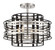 Presten Four Light Semi Flush Mount in Brushed Nickle With Sand Coal (29|N7983-420)