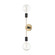 Astrid Two Light Wall Sconce in Aged Brass (428|H178102-AGB/BK)