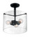 Bransel Three Light Semi Flush Mount in Matte Black (72|60-7288)