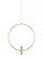 Layla LED Pendant in Natural Brass (182|700MOLAY13NB-LED930)