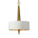 Obeliska Three Light Chandelier in Warm Gold (52|21264)