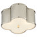 Basil Two Light Flush Mount in Polished Nickel (268|AH 4014PN-FG)