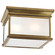 Club Square Three Light Flush Mount in Antique-Burnished Brass (268|CHC 4129AB-FG)
