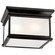 Club Square Three Light Flush Mount in Bronze (268|CHC 4129BZ-FG)