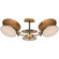 Osiris Three Light Semi-Flush Mount in Bronze with Antique Brass (268|TOB 4290BZ/HAB-L)