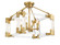 Prima Vista Four Lights Semi Flush Mount in Aged Antique Brass (29|N7353-790)