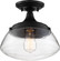 Kew One Light Semi Flush Mount in Aged Bronze / Clear (72|60-6799)