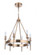 Larrson Six Light Chandelier in Satin Brass (46|54326-SB)