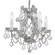 Maria Theresa Four Light Mini Chandelier in Polished Chrome (60|4474-CH-CL-S)