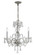 Traditional Crystal Three Light Mini Chandelier in Polished Chrome (60|5044-CH-CL-I)