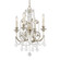 Regis Four Light Mini Chandelier in Olde Silver (60|5114-OS-CL-S)
