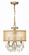 Hampton Three Light Mini Chandelier in Antique Brass (60|5623-AB)