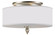 Luxo Three Light Flush Mount in Satin Nickel (60|9503-SN)