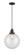 Franklin Restoration One Light Mini Pendant in Matte Black (405|201CSW-BK-G202-10)