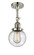 Franklin Restoration One Light Semi-Flush Mount in Polished Nickel (405|201F-PN-G204-6)