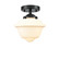 Nouveau One Light Semi-Flush Mount in Oil Rubbed Bronze (405|284-1C-OB-G531)